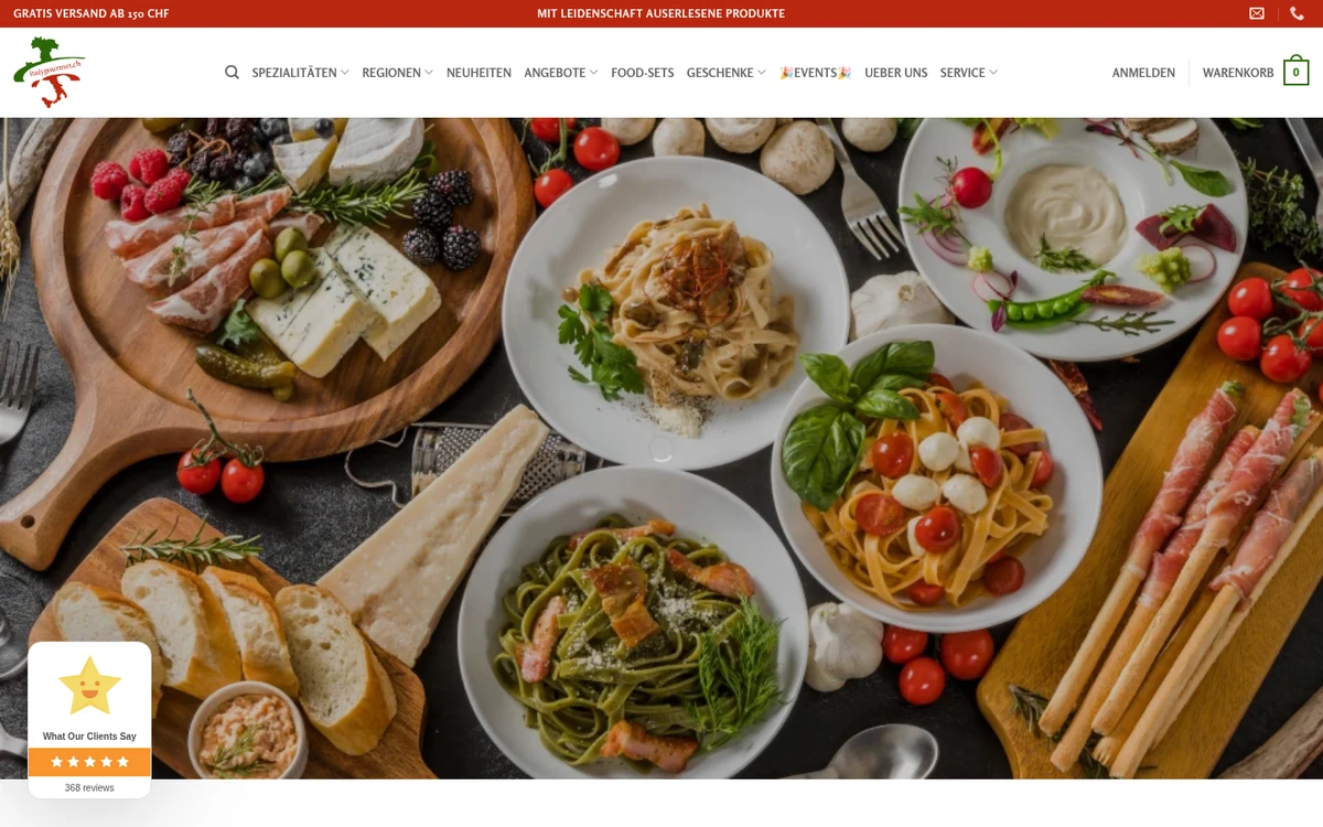 Online-Shop von Italy Gourmet