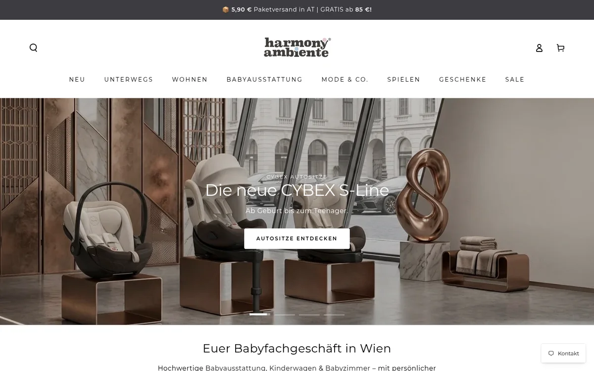 Online-Shop von Harmony Ambiente
